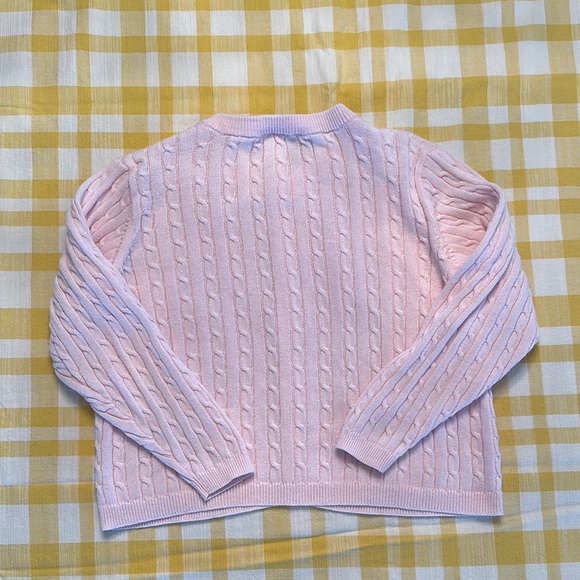 Pink TBBC Cable Knit Cardigan size 4 - Picture 5 of 5